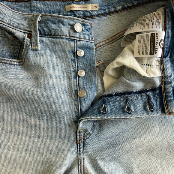 Levi’s - Rib Cage Button Fly  Light Blue Jeans - Picture 12 of 16